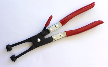 Hose clamp pliers with red coating, 780-0074