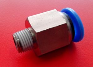 1/8"Male Thread Push In Fitting for Ø10mm Air hose, 9100476