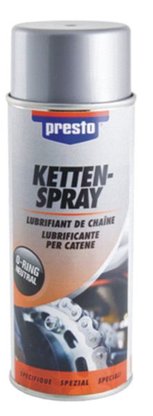 Lubricant spray for chain transmissions