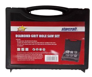 22-64mm 9pcs Diamond grit Hole saw set