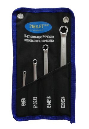4 pcs Star wrench set E6 - E24 PROF, 150245