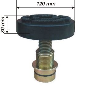 Гумена пета (подложка) за подемник Ø120x30 mm
