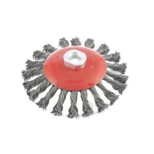 125mm Twist knot conical brush for angle grinder , 746119