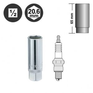 20.6mm 1/2"Dr. Heavy duty spark plug socket, 807420.6