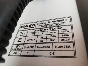 200A МИНИ Инверторен заваръчен апарат IGBT технология MINI-200PIТ