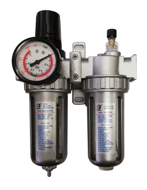 1/4" Air filter and regulator and lubricator AFRL80