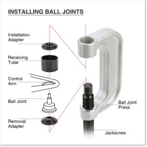 21 PCS Master Adaptor Set Ball Joint Service Kit, 50042