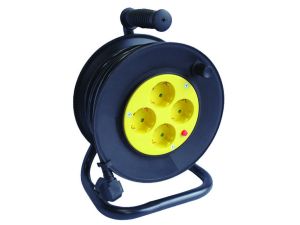 25m Reel cable with 4 sockets, KN41060